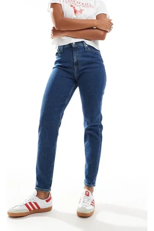 Calvin Klein Blå mom-jeans-Marineblå