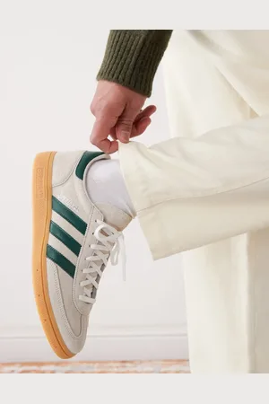 adidas Handball Spezial - Cremehvide og grønne sneakers