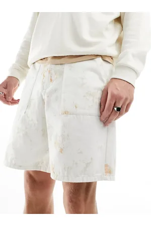Farah Shorts i cremehvid batik