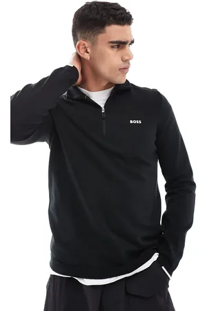 HUGO BOSS Ever-X - sweatshirt med halv lynlås