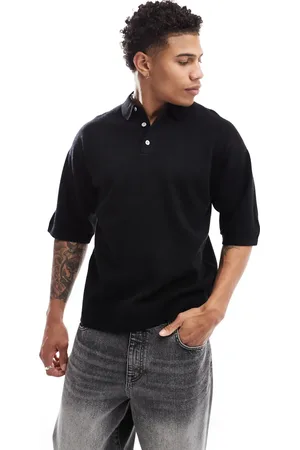 JACK & JONES Oversized strikket polo i