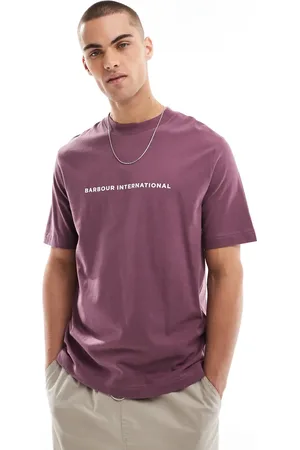Barbour Motored - Lilla T-shirt-Rød
