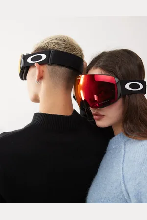 Oakley Flight Deck - Mat sorte og røde skibriller