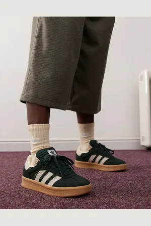 adidas Samba XLG - Mørkegrønne og hvide sneakers