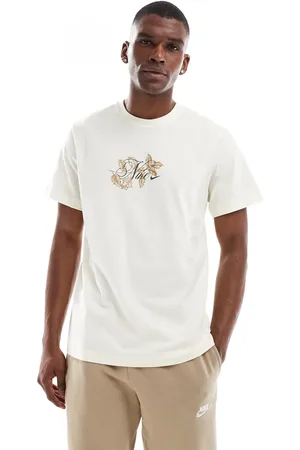 Nike Råhvid T-shirt med grafisk print