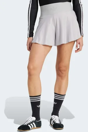 adidas Grå mesh-shorts med linning