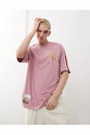New Era NY Yankees - Pink T-shirt med blomsterbroderi