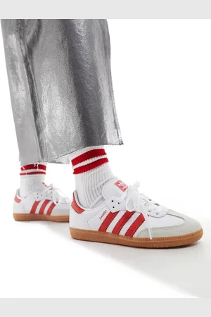 adidas Samba - Sneakers i hvid og rød