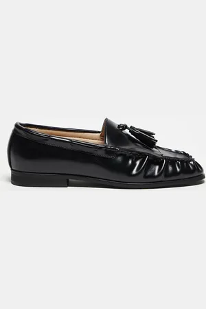 ASOS Sorte penny-loafers med frynser
