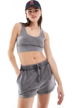 Miss Selfridge Grå og syrevasket bralette - Del af sæt-Ingen farve