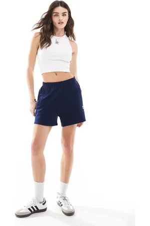 adidas Essentials - Blå shorts i frotté