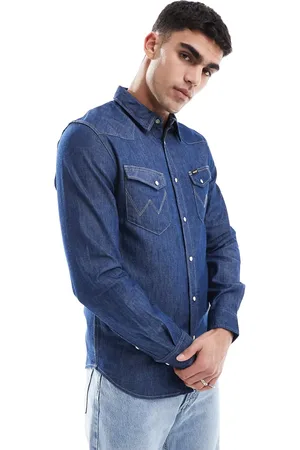Wrangler Western-denimskjorte i