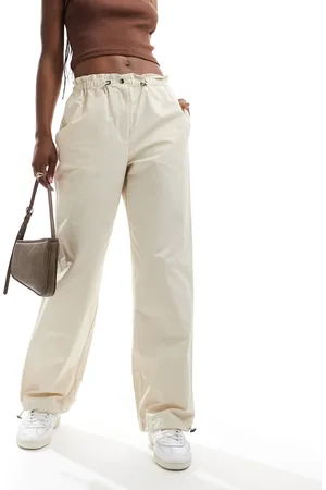 SELECTED Femme - Oversized bukser i beige-Neutral