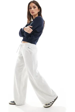 Hollister Grå posede sweatpants med lav talje og vide ben