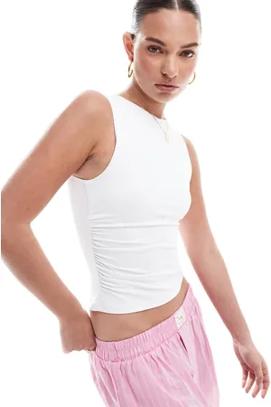 Pull&Bear Formgivende racertop i polyamid