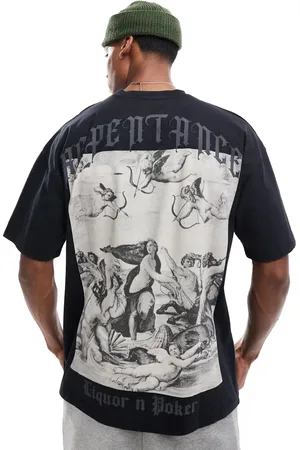 Liquor N Poker Oversized T-shirt med motiv