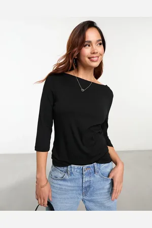 VERO MODA Jerseytop med trekvartærmer