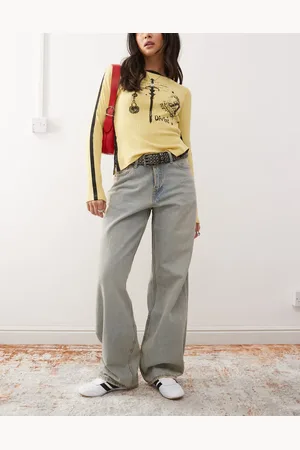 Dr Denim Dr. Denim - Hill - Afslappede jeans med lav talje og vide, lige ben i lyseblå vintage-vask