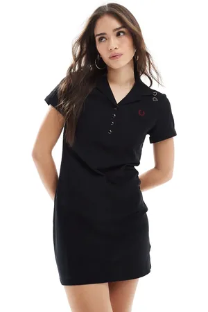 Fred Perry X Amy Winehouse - kjole i pique med lommedetalje