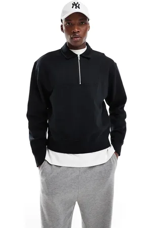 ASOS , oversized og firkantet sweatshirt med kvart lynlås