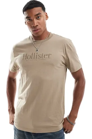 Hollister T-shirt med logodetalje i afslappet pasform-Grøn