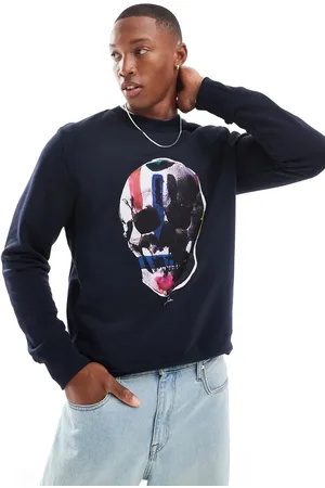 Paul Smith Sweatshirt i regular fit med kranieprint
