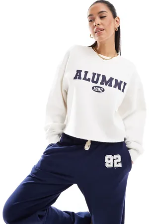 Daisy Street Og oversized sweatshirt med "alumni"-print - Del af sæt
