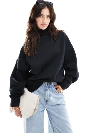 ASOS Højhalset sweatshirt i , kraftigt stof