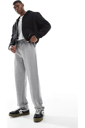 ASOS Essentials - Gråmelerede joggingbukser med lige ben
