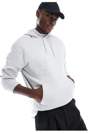 Hollister Grå afslappet hættetrøje med ikonlogo