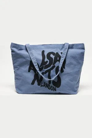 AllSaints Orlando - Blå tote-taske med logo