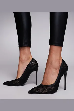 Simmi London SIMMI London - Akila - Sorte pumps med blonder