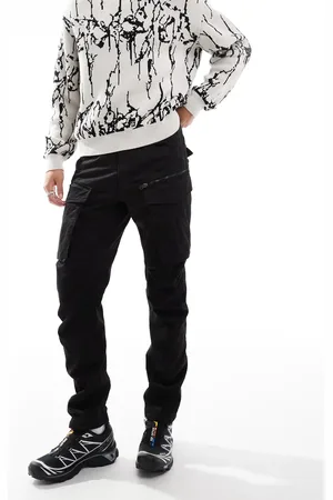 G-Star Rovic - Tapered sorte cargobukser i regular fit-Grøn