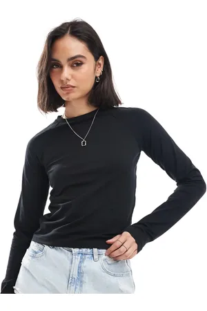 Noisy May Figursyet T-shirt med lange ærmer i