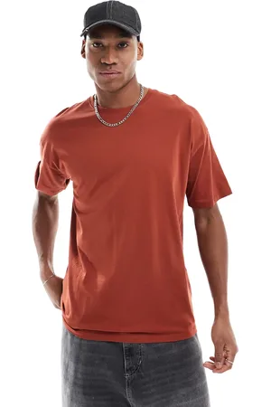 New Look Rustfarvet oversized t-shirt-Brun