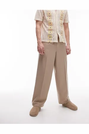 Topman Only - Ecrufarvet korsettop i denim med bælte-Neutral