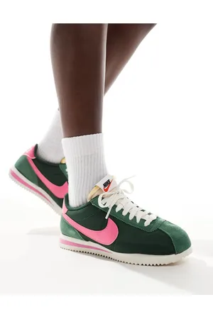 Nike Cortez TXT - Grønne og lyserøde sneakers