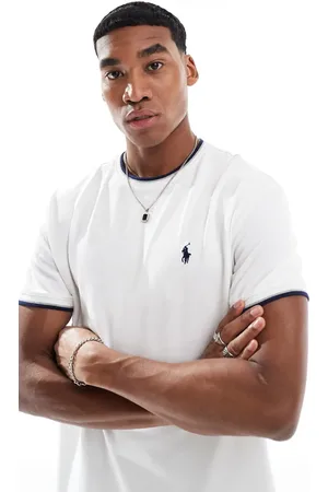 Ralph Lauren Oversized T-shirt med ikonlogo og kontrasterende kanter i piqué