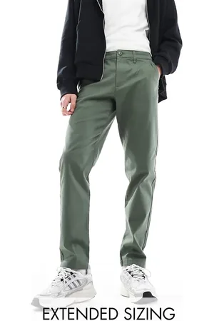 ASOS Tapered chinos i kaki-Grøn