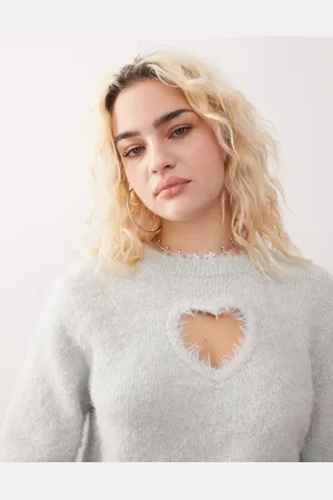 Monki Vamset sweater med udskåret hjerte