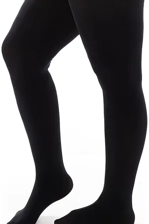 Pretty Polly Sorte 60 denier uigennemsigtige tights fra Curve