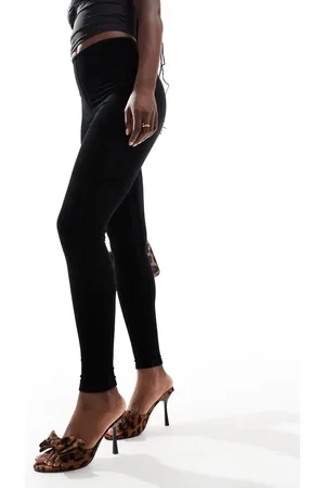 Commando Sorte leggings i velour