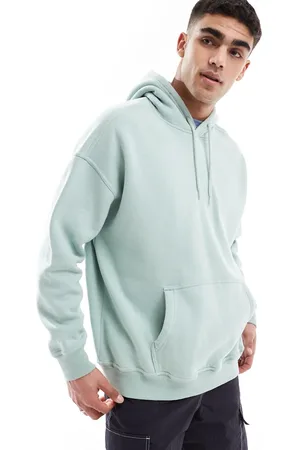 Hollister Grøn oversized hættetrøje med logodetalje