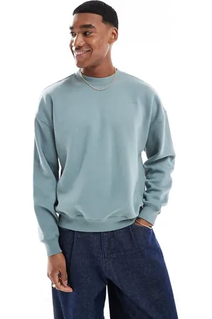 Hollister Sweatshirt-top med rund hals i firkantet pasform
