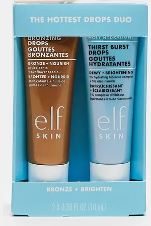 e.l.f. Skin Hottest Drops Duo - Sæt med lysnende og bronzegivende serummer