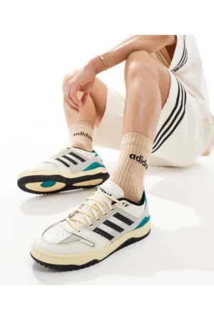 adidas Torsion Phantom Low - Sneakers i råhvid og grøn