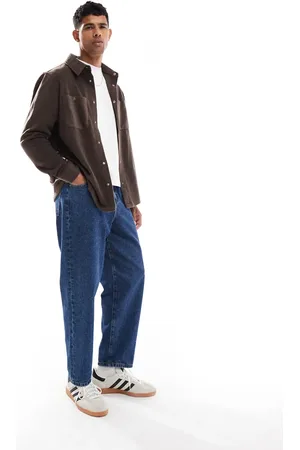 Brave Soul Chokoladebrun fleece-overskjorte