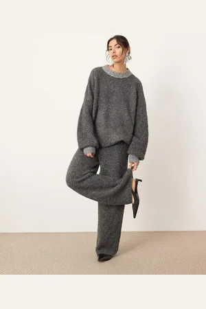 ASOS Bukser med vidde i bouclé - Del af sæt