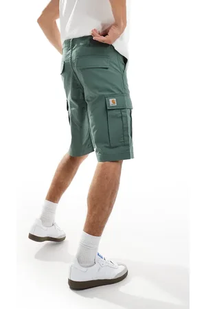 Carhartt Kakigrønne cargoshorts i regular fit