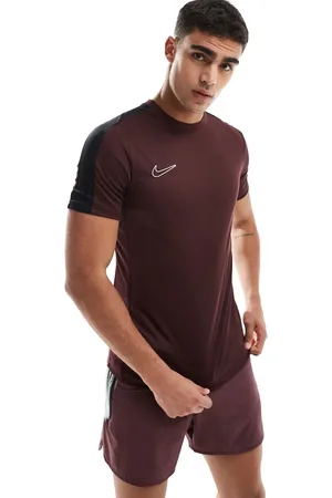Nike Academy Dri-FIT - Bordeauxrød T-shirt med paneler